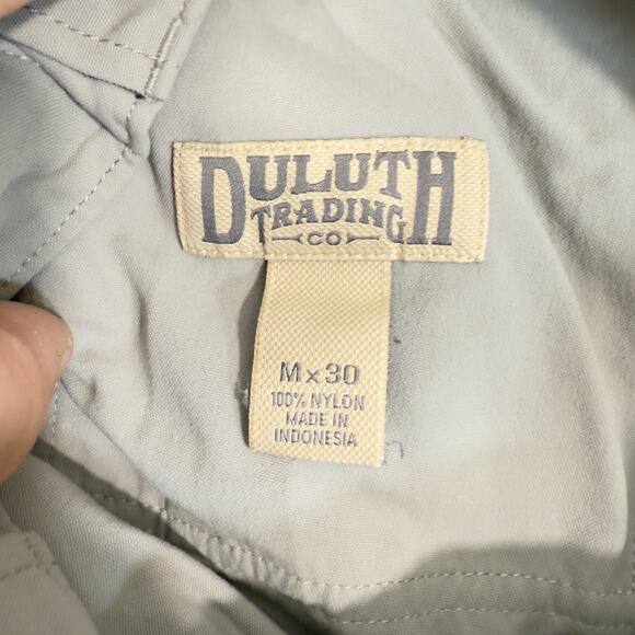 Duluth Trading Co Dry On The Fly Cargo Pant Men M x30 (30W 30L) Grey Elastic - Picture 2 of 16